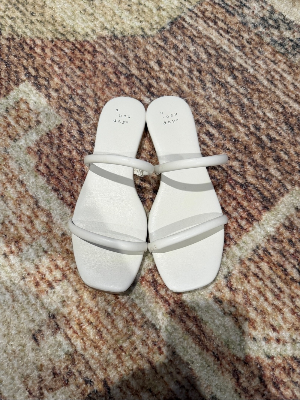A New Day White Strappy Sandals